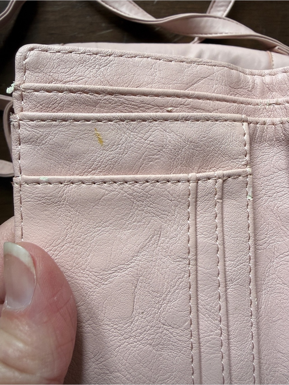 Women’s Blush Pink Crossbody Bag with Matching Wallet - Picture 10 of 16